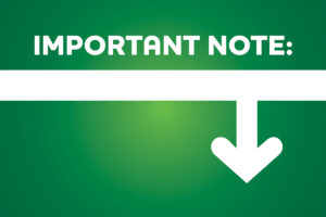 Important Note banner