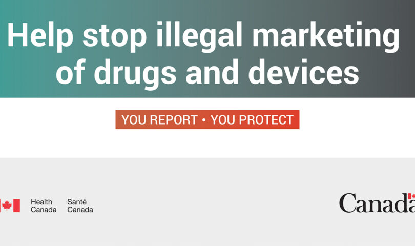 illegal marketing of drugs banner