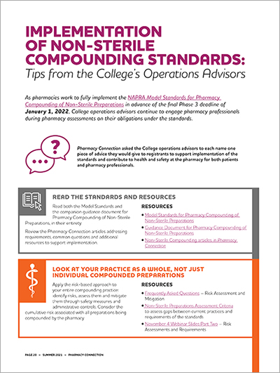 Implementation of non-sterile compounding standards thumbnail