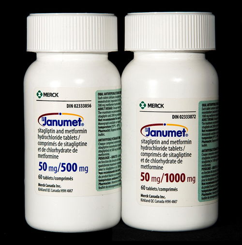 Janument pill bottles - 500 and 1000 mg