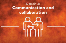 Domain 3 - Collaboration with communication icon