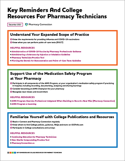 key reminders college resources pharmacy technicians thumbnail